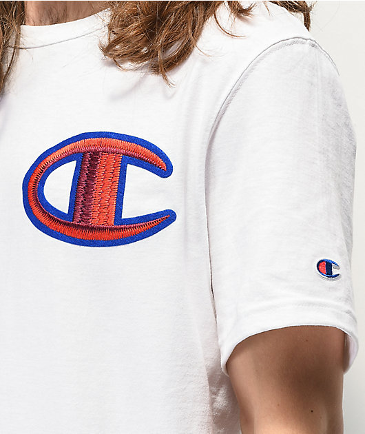 camiseta blanca y roja