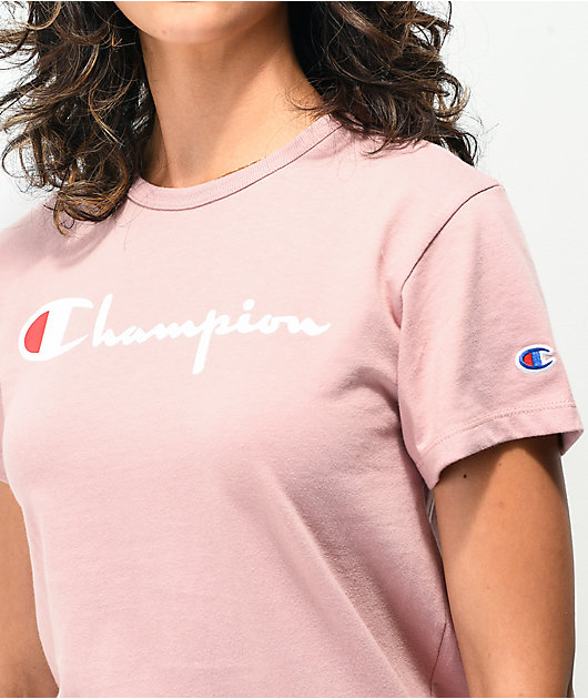 Champion Heritage Beige Pink T-Shirt