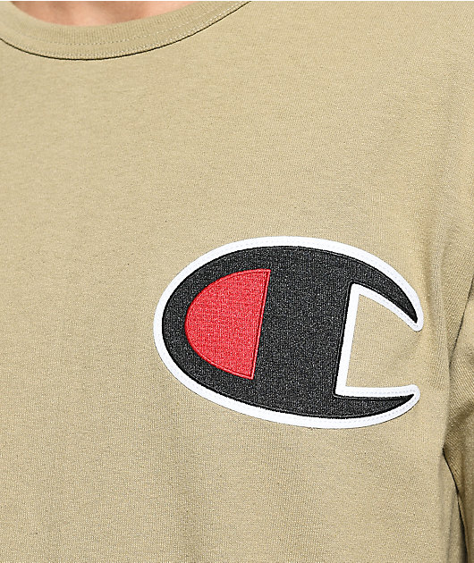 Champion Heritage Big C Khaki T-Shirt