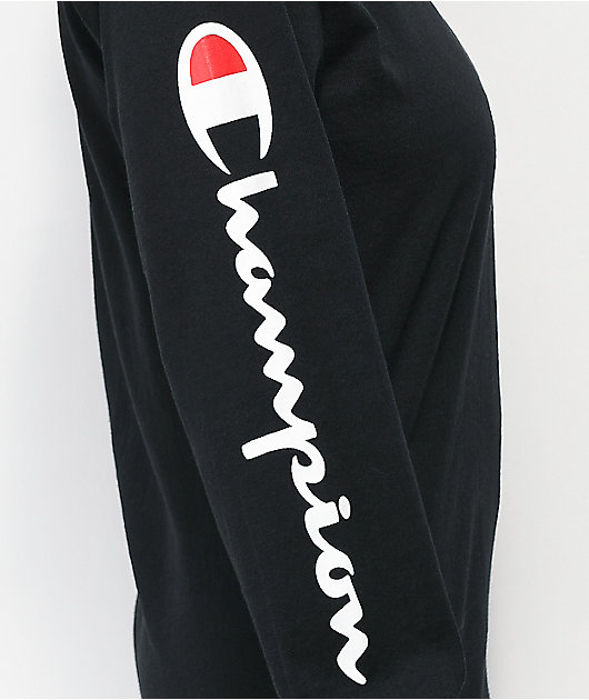 Champion Heritage Black Long Sleeve T-Shirt | Zumiez