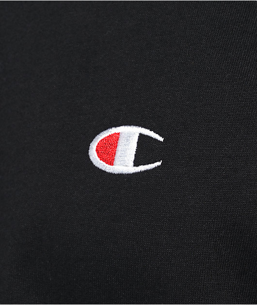 Champion Heritage Embroidered Black T-Shirt