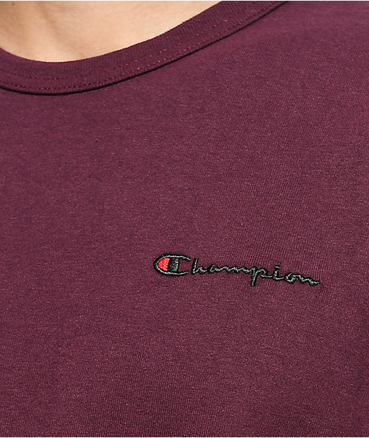 Champion Heritage Embroidered Script Maroon T-Shirt