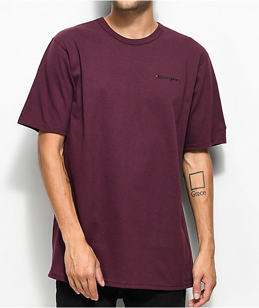 Champion Heritage Embroidered Script Maroon T-Shirt