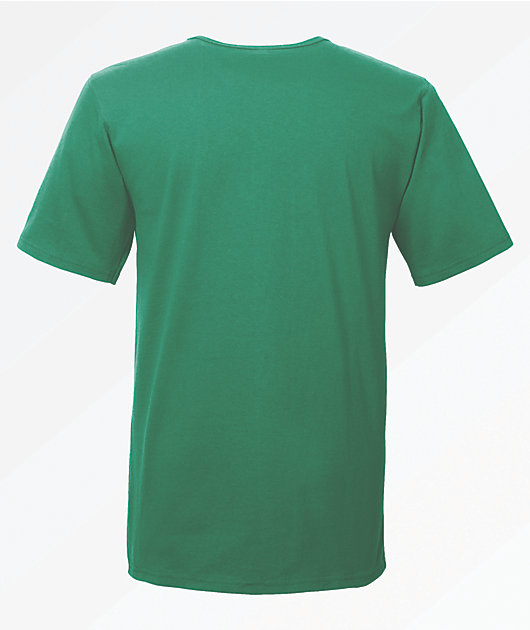 green tee shirt