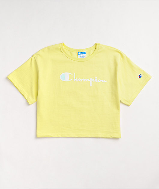 Champion Heritage Lemon Glacier Crop T-Shirt