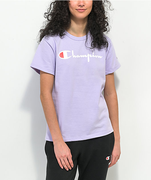 Light purple champion t shirt top