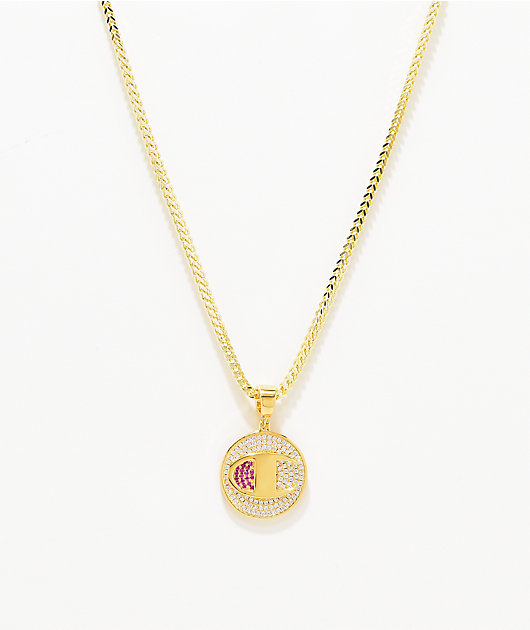 Champion Heritage Medallion Gold Necklace Zumiez