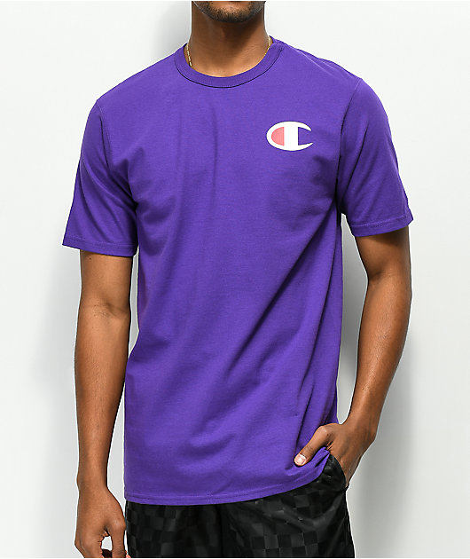 champion tee purple