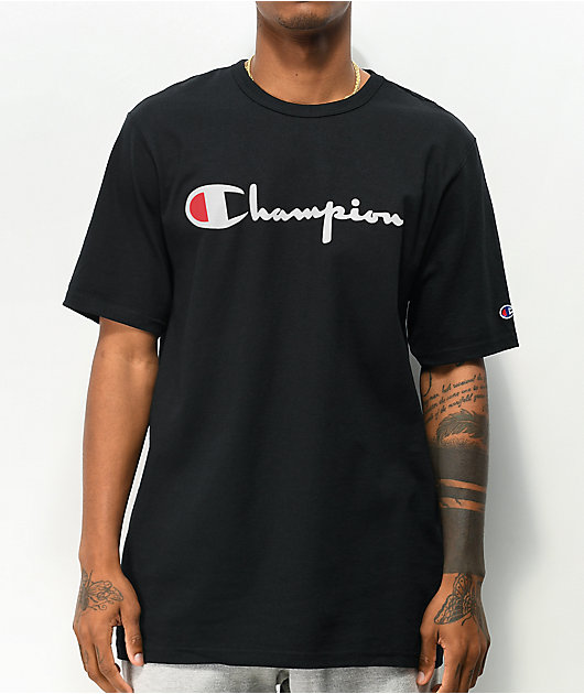 Black & red cheap champion shirt