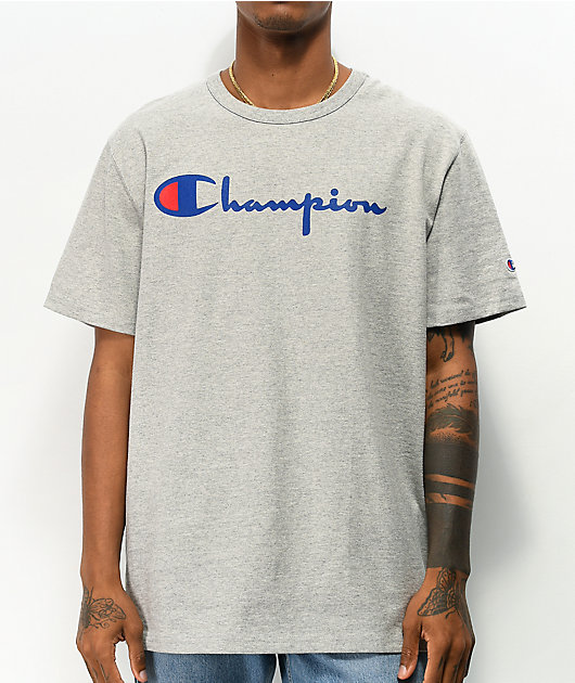 Champion heritage tee grey new arrivals