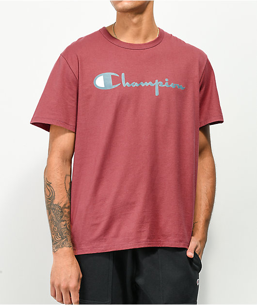 Champion Heritage Script Brick Red T-Shirt