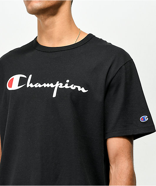 Champion Heritage Script Camiseta negra