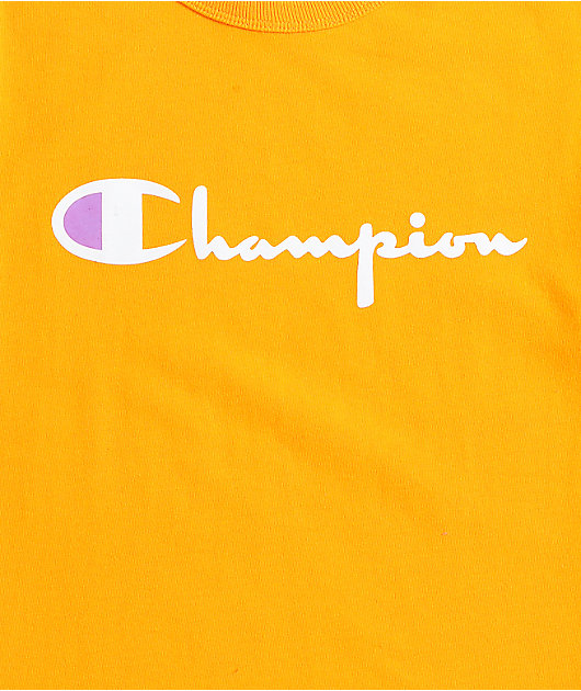 Champion Heritage Script Gold T-Shirt