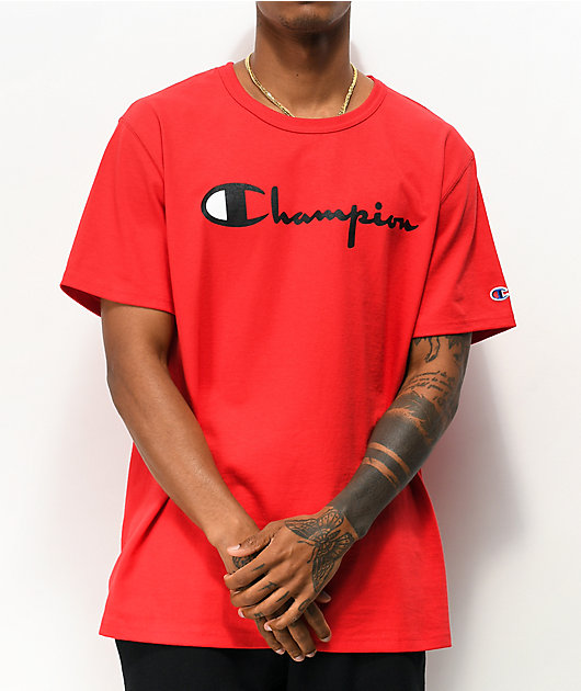 Red champion tee new arrivals