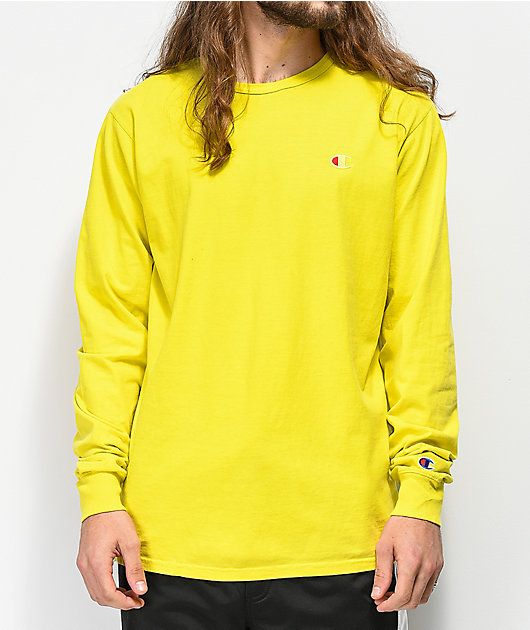 champion yellow long sleeve