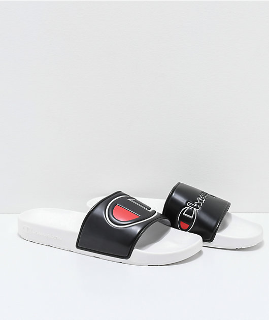 black suede flip flops
