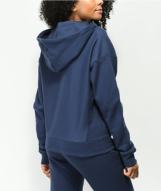 Champion Imperial Indigo Reverse Weave Zip Up Hoodie | Zumiez