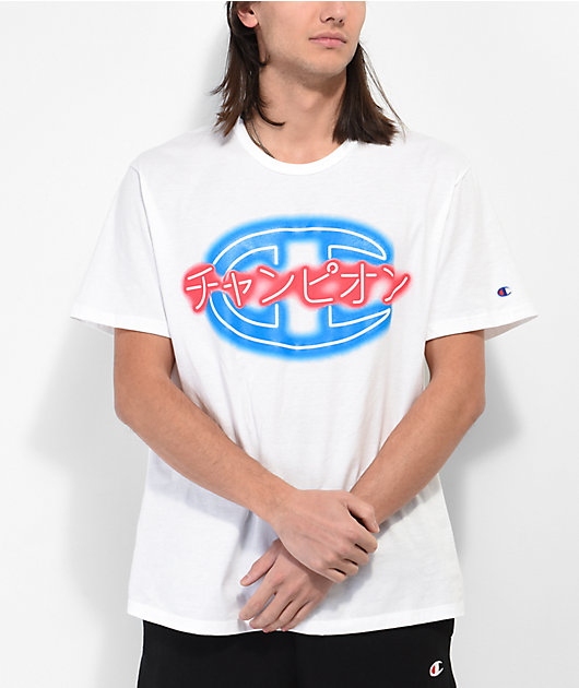 Champion Kanji Neon C White T-Shirt