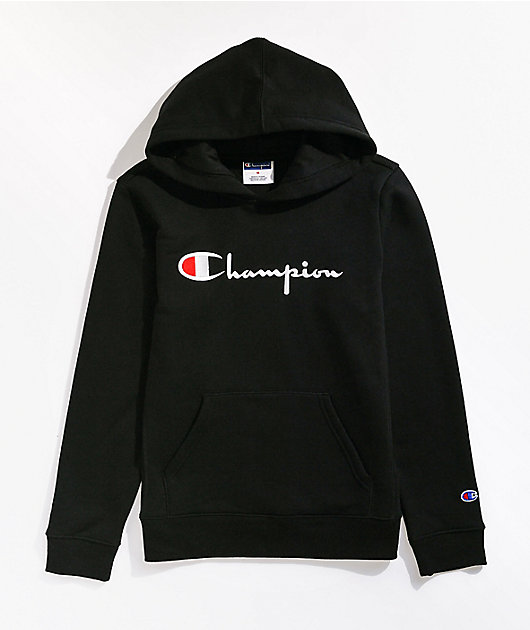 Zumiez black champion hoodie hot sale