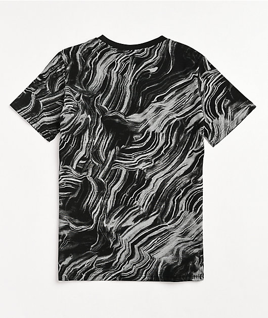 Champion Kids AOP Marbled Black T-Shirt