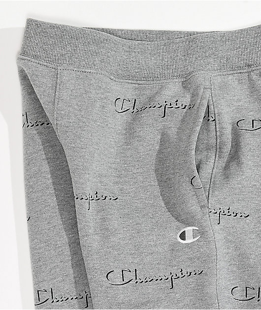 Champion Kids Dropshadow Grey Jogger Sweatpants
