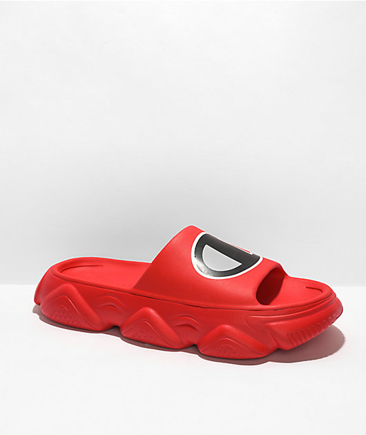 All red champion slides online