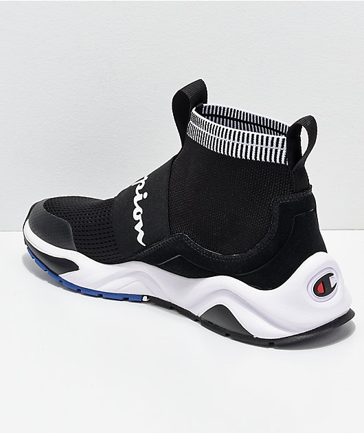 Champion men's rally pro hotsell black & white shoes