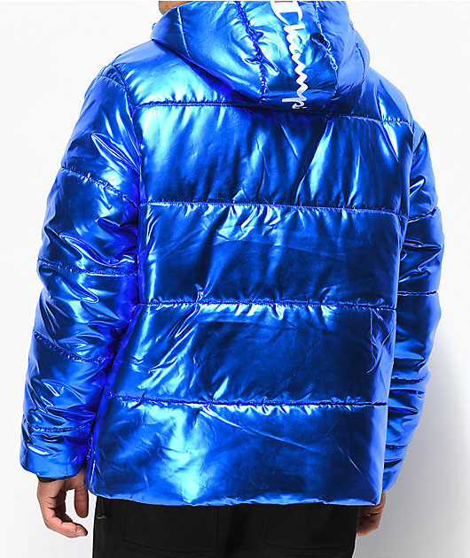 blue champion puffer jacket
