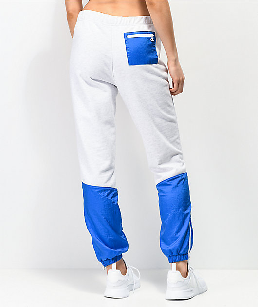 grey blue joggers