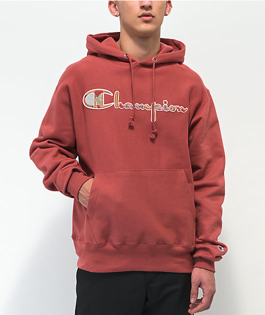 Dark red champion sweatshirt online