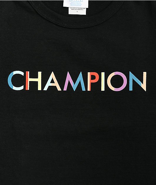 Champion Multi C Block Black T-Shirt