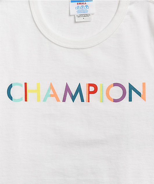 Champion Multi C Block White T-Shirt