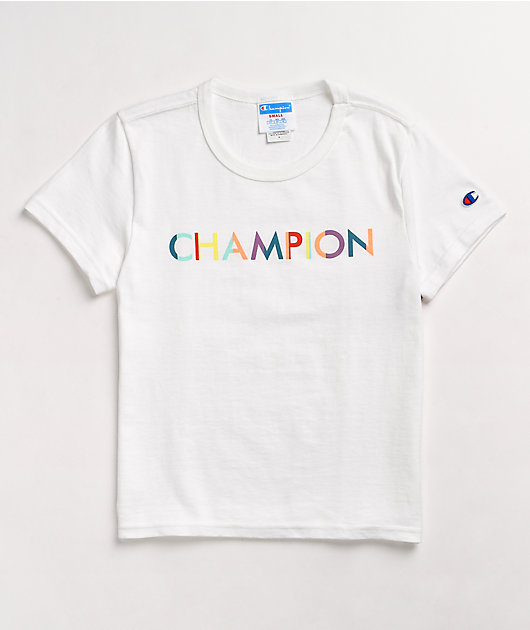 Champion Mens T-Shirt Tee Top Crew Neck Short Sleeve Lightweight Cotton Print
