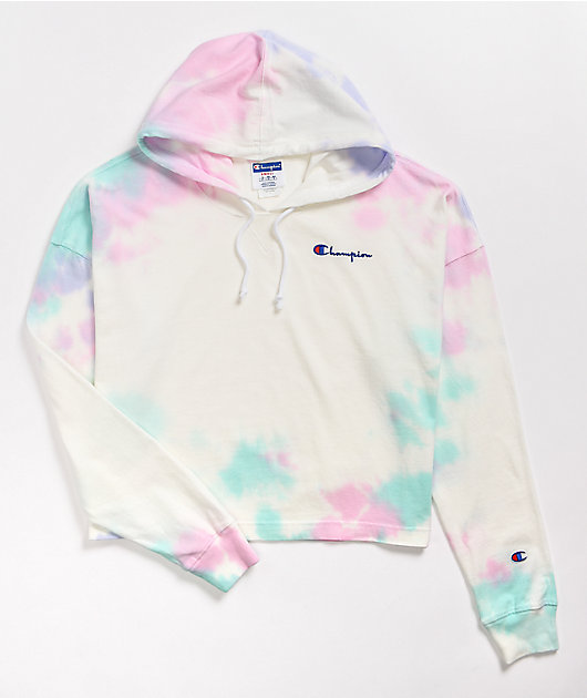 reverse weave cloud dye hoodie