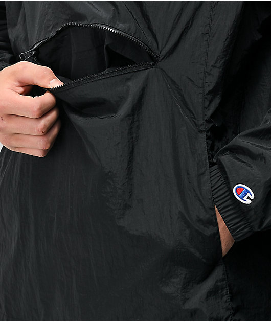 Black champion outlet windbreaker