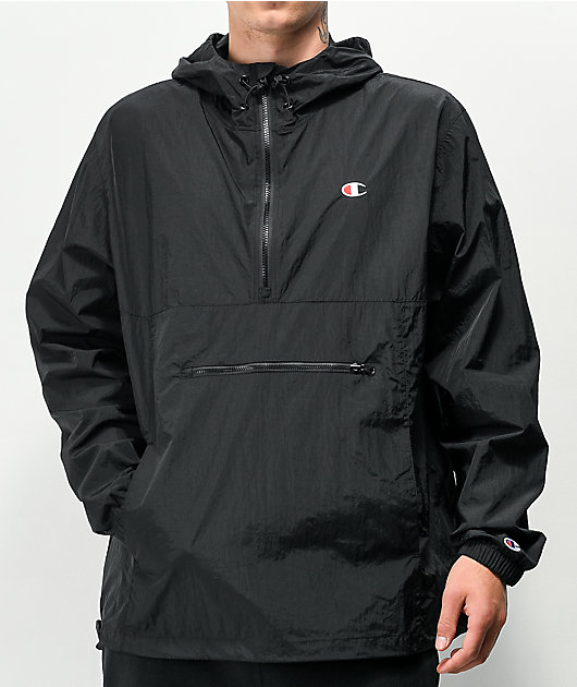 Champion Packable Black White Anorak Jacket Zumiez