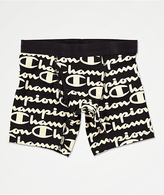 Hover ordningen sløring Champion Printed C Script Ebony Boxer Briefs | Zumiez