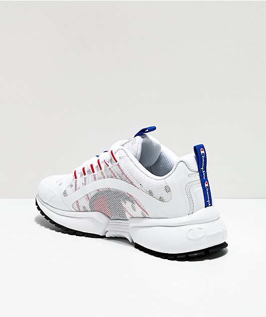 red white and blue champion shoes