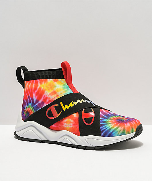 Champion Rally Crossover Rainbow Tie Dye Shoes