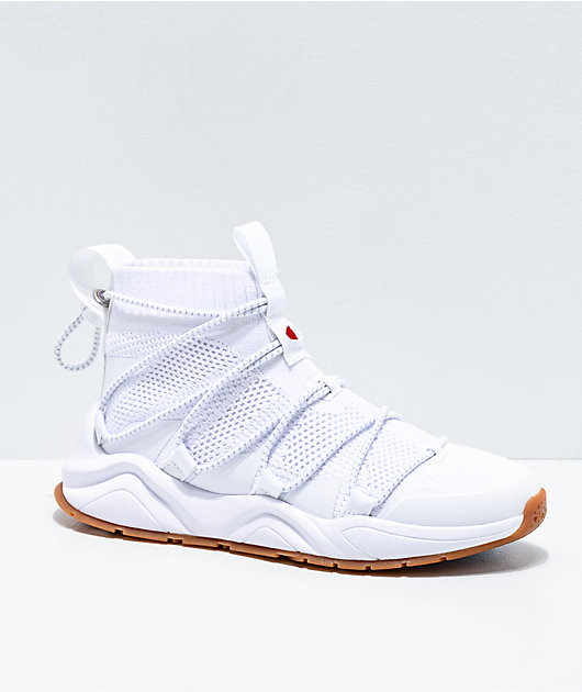 Champion Rally Flux White Shoes Zumiez