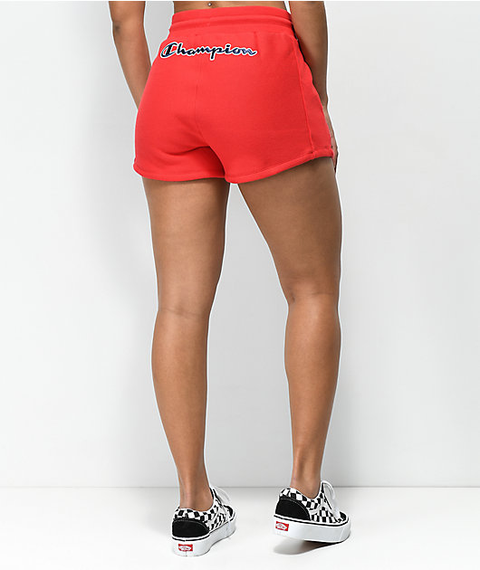 Red champion shorts womens Clearance