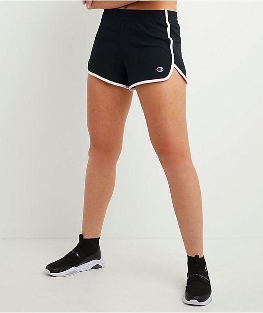 Champion Reverse Weave Black & White Gym Shorts