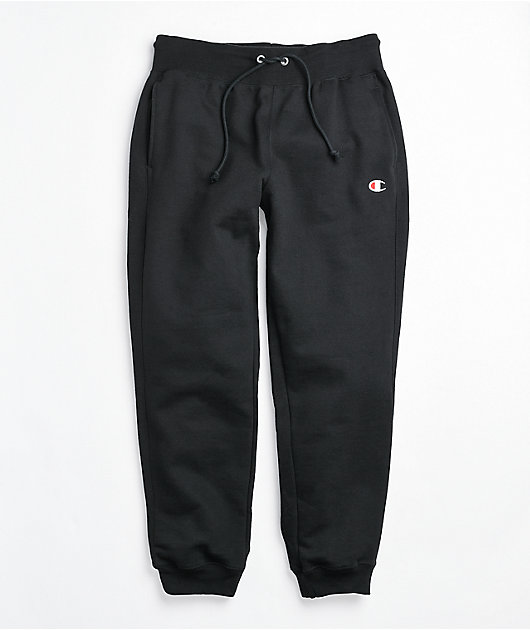 Champion Reverse Weave Black Jogger Sweatpants Zumiez