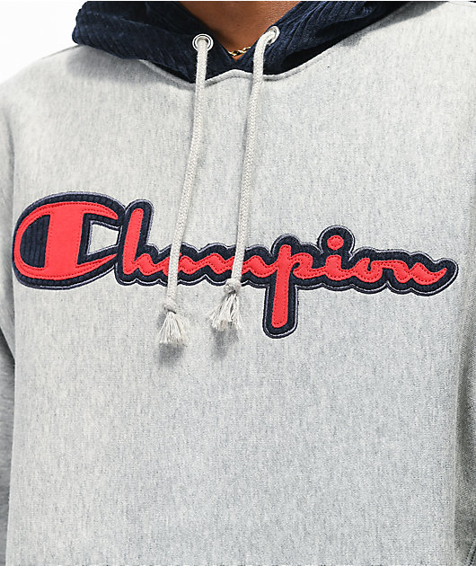 champion reverse weave corduroy hoodie