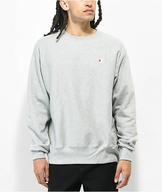 Gray champion crewneck on sale