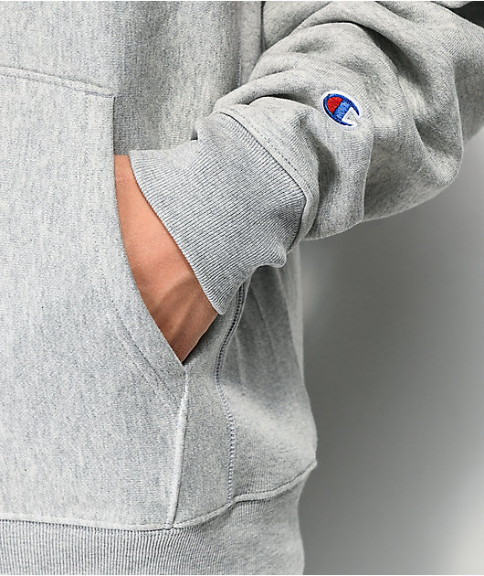 champion half zip grey