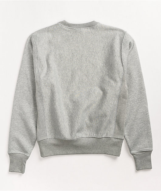 grey crew neck