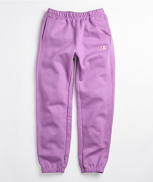 Champion LIFE Women's Reverse Weave Jogger Ladies Sweatpants - Choose Color  and Size (Dark Berry Purple, X-Large) 