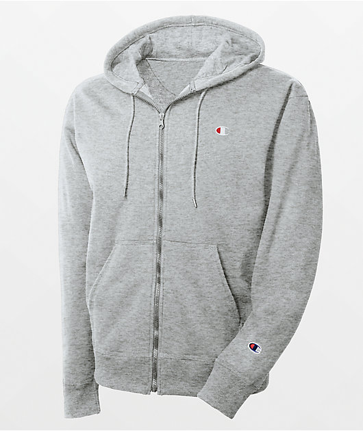 Champion Reverse Weave Oxford Grey Full Zip Hoodie