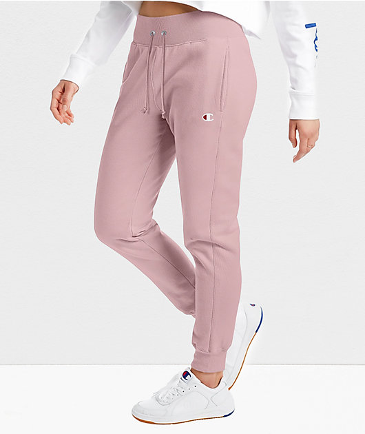 Olive + Oak Satin Joggers Pants Women's Large Drawstring Pockets Mauve Pink